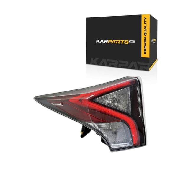 For Toyota Prius/Prius Prime 2017 2018 Tail Light Driver Side | Upper | CAPA Certified | LED | Fiber Optic | On Body | Black/Chrome | Replacement For TO2804151 | 191275709801, 8156147283