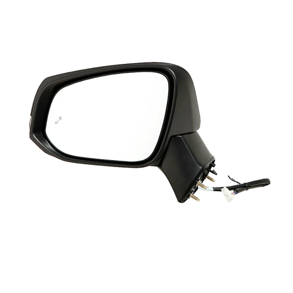 2-Piece Glossy Black Carbon Fiber Mirror Covers - Fits Toyota RAV4 2019-2024, Replace #87945-42160