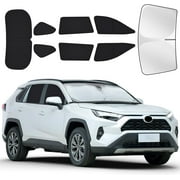 for Toyota RAV4 2019-2025 Car Window Shades, 8pcs Privacy Sun Shade Set for Front Windshield Side and Rear Windows, Full Window Covers Keeps vehicle Cool for Camping Napping