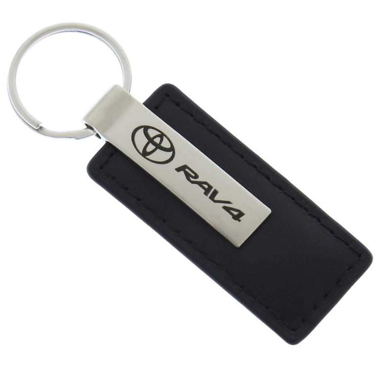 Key Ring Black Saffiano Keychain Monogrammed Key Fob Customized