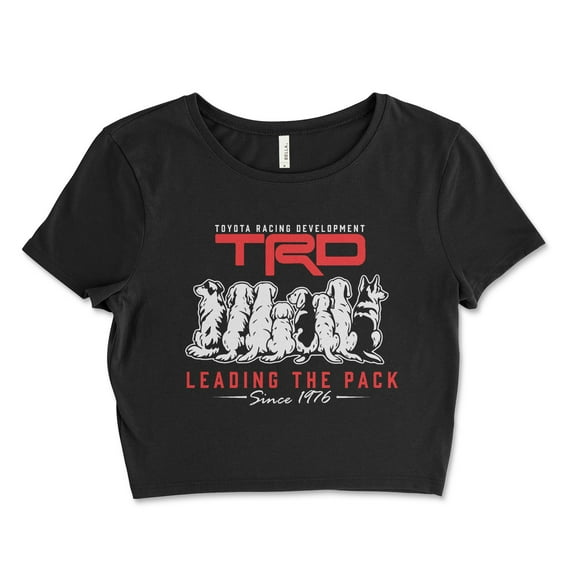 Toyota Racing Developing Leading the Pack-Women's Dog Lover's Crop Top