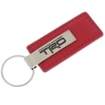 thumbnail image 1 of Toyota Racing Development TRD Red Rectangular Leather Key Chain, 1 of 2