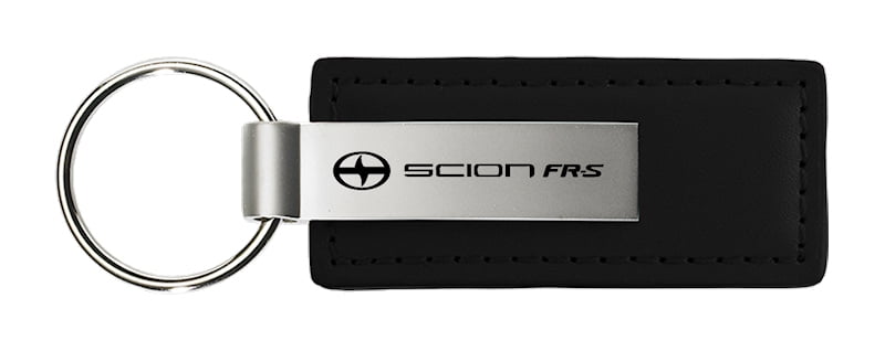 Toyota Scion FR-S Rectangular Leather Key chain (Black)