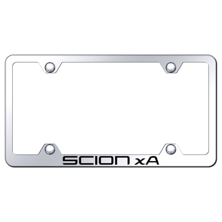 Toyota Scion xA Laser Etched Logo Wide Body License Plate Frame (Chrome)