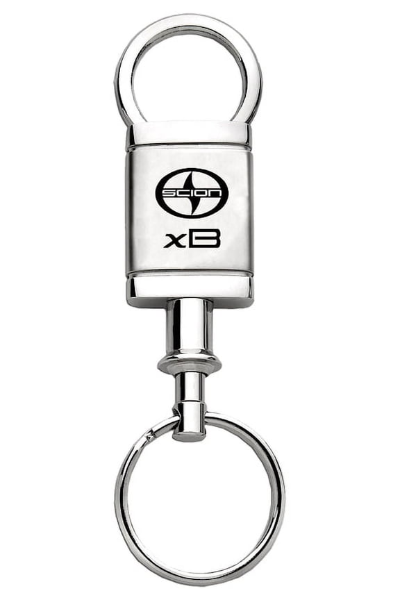 Toyota Scion xB Satin Chrome Valet Key Chain (Silver)