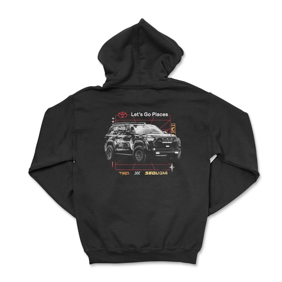 Toyota Sequoia TRD Zip-Up Hoodie-Let's Go Places