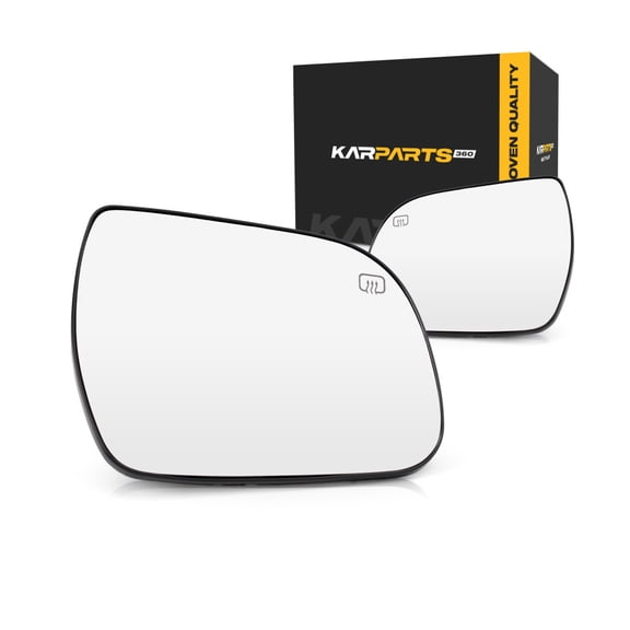 For Toyota Sienna 2011 12 13 2014 Mirror Glass Driver and Passenger Side | Pair | Heated | Flat Glass Type | w/ Backing Plate | 8790608021, 8790308021 | TO1324127, TO1325127