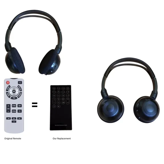 Toyota Sienna Compatible Wireless Headphones and Remote for 2021 2022 2023 models