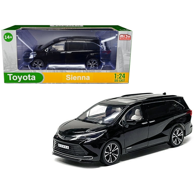 【2024年製 新品】 1/24 Minivan Black Sienna Toyota Scale Car Model Diecast 乗用車