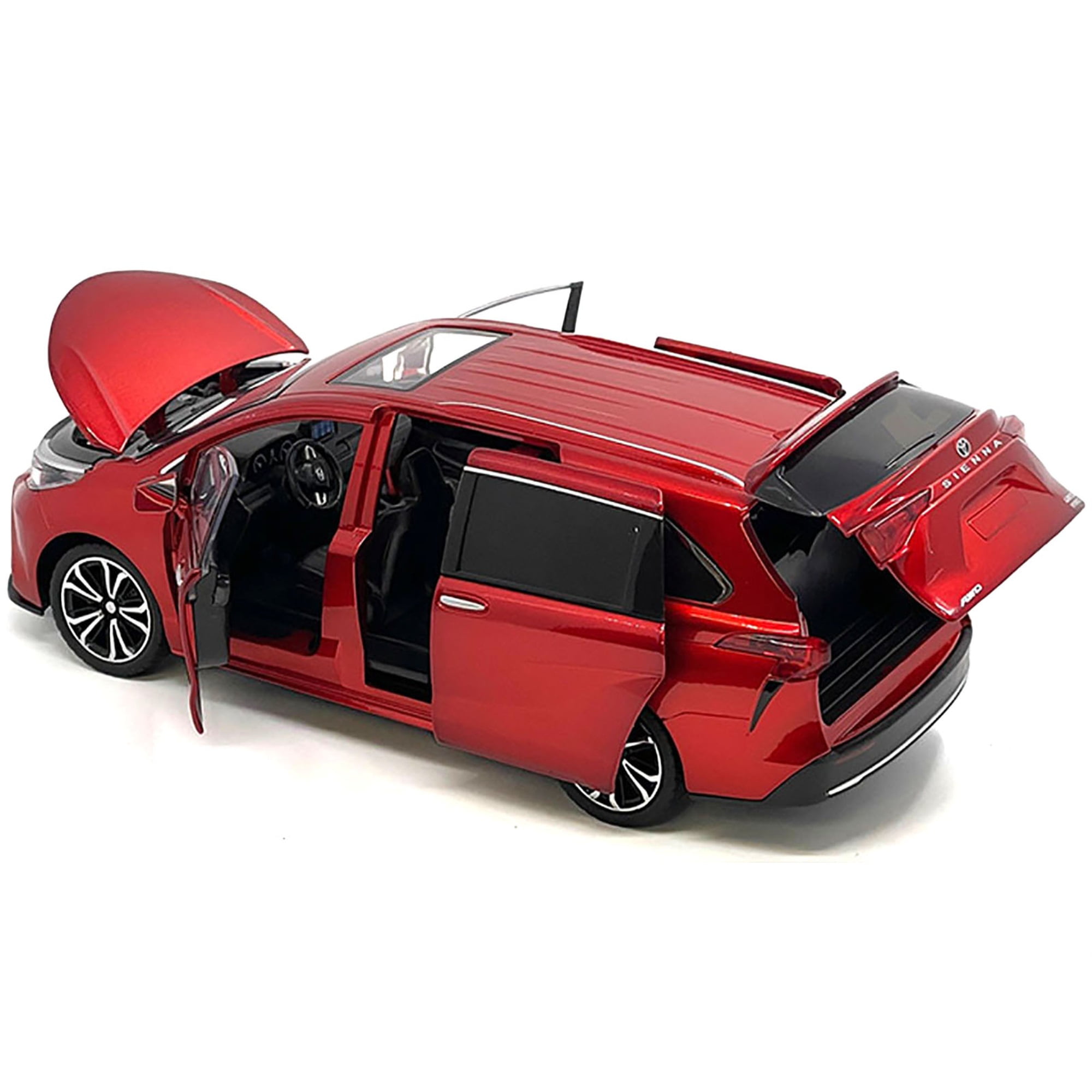 Toyota Sienna Minivan Red Metallic 1/24 Diecast Model - Walmart.com