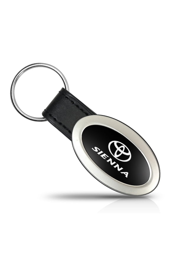 sienna oval style metal key chain key fob