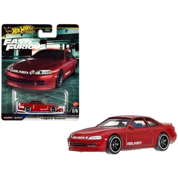 Toyota Soarer Z30 Red Metallic "Fast & Furious" Series Diecast Model Car by Hot Wheels