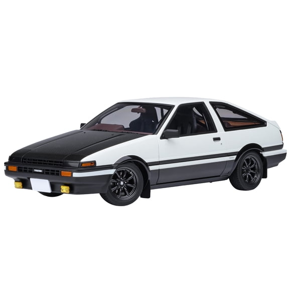 Toyota Sprinter Trueno (AE86) RHD "Project D Final Version" White w/Carbon Hood "Initial D" 1995-2013 1/18 Model Car by Autoart