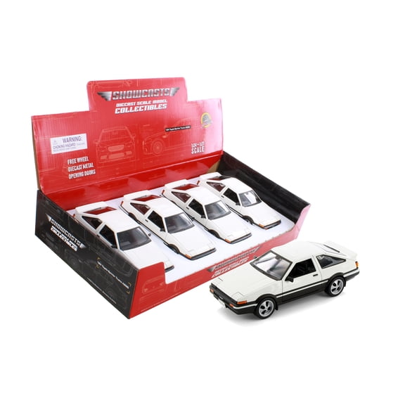 Toyota Sprinter Trueno AE86, White - Showcasts 37916 - 1/24 Scale Diecast Model Car