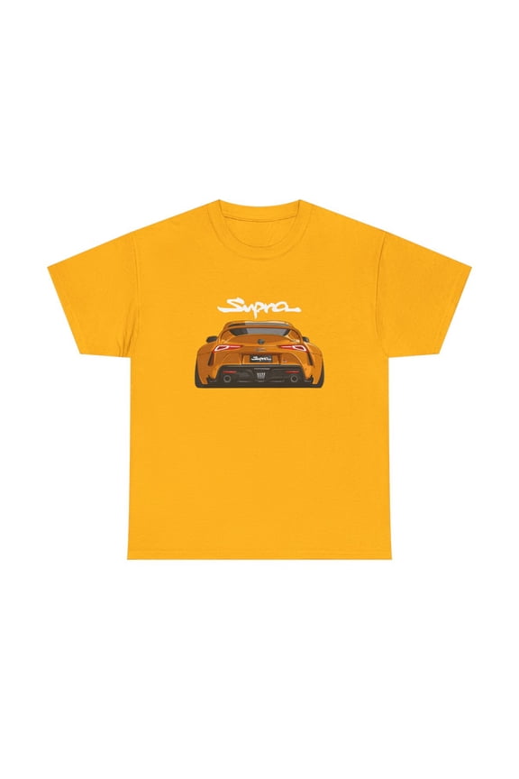 Toyota Supra 2024 New GR 3.0 T Shirt Cotton Unisex Tee Automotive Racing - Gold / 2XL