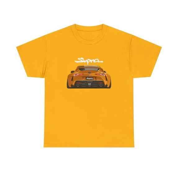 Toyota Supra 2024 New GR 3.0 T Shirt Cotton Unisex Tee Automotive Racing - Gold / L