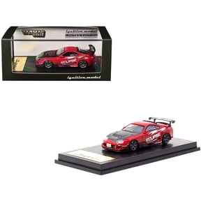 Toyota Supra (JZA80) RZ RHD "Eclipse Racing Concept" Red with Carbon Hood 1/64 Diecast Model Car by Ignition Model
