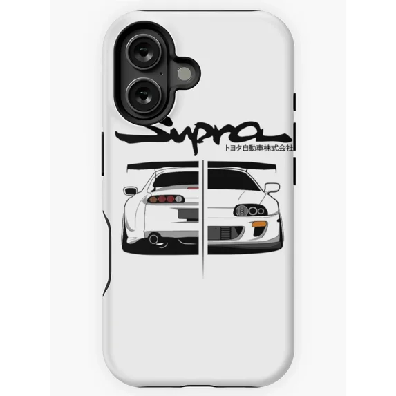 Toyota Supra MK IV Case Compatible with iPhone 11 through 16 Pro Max – Classic JDM Car Design