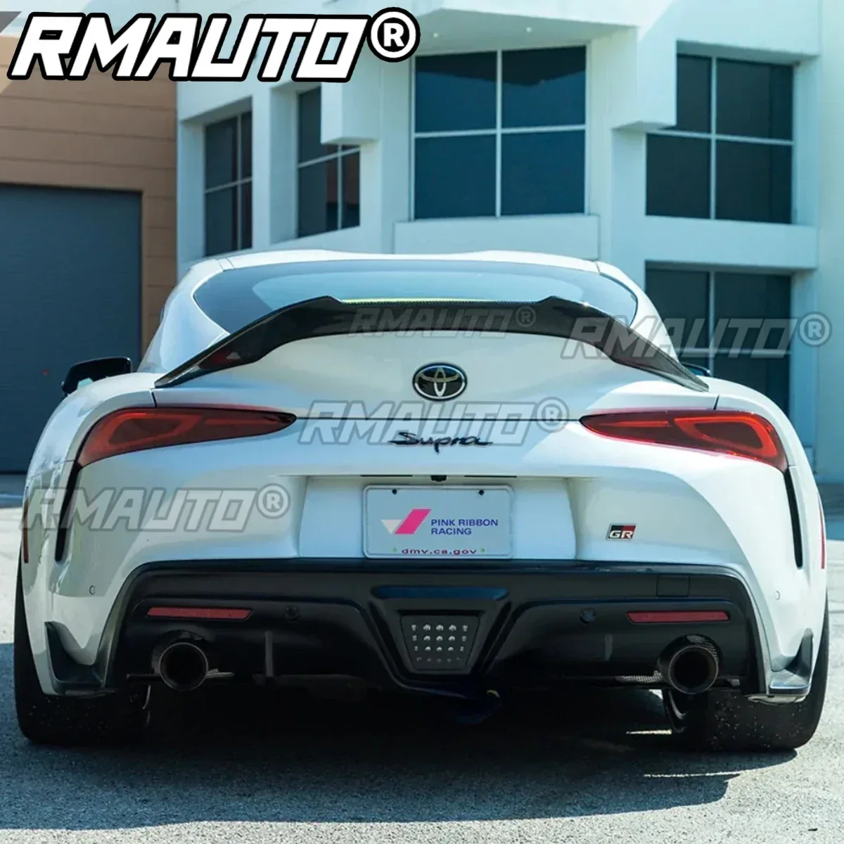 3X Real Carbon Rear Bumper Diffuser Spoiler For Toyota Supra GR A90 A91
