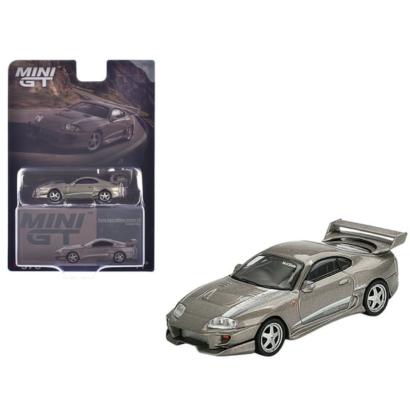 Toyota Supra "VeilSide Combat V-II" Combat Gray Metallic Limited Edition 1/64 Diecast Model Car by Mini GT