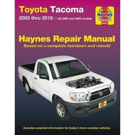 Pre-Owned Toyota Tacoma 2006 Thru 2018 Haynes Repair Manual (Paperback) 1620923378 9781620923375