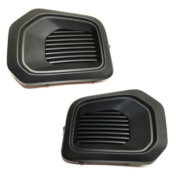 For Toyota Tacoma 2016 17 18 19 2020 Fog Light Cover Driver and Passenger Side | Pair | Bumper Bezel | Black | Replacement For TO1038186, TO1039186 | 52128-04040, 52127-04040