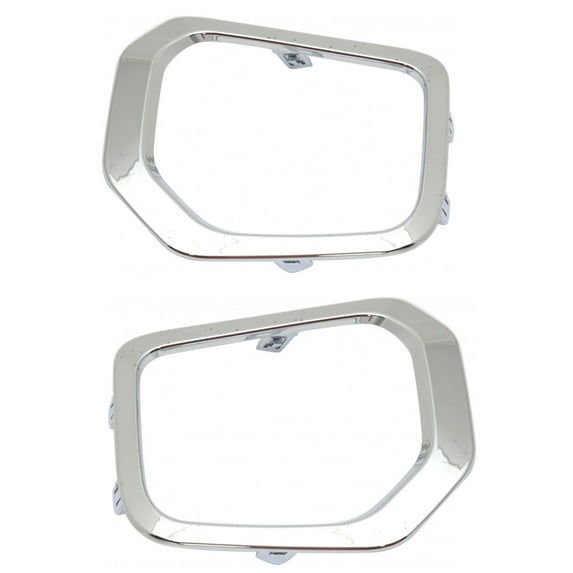 For Toyota Tacoma 2021 2022 2023 Fog Light Bezel Driver and Passenger Side | Pair | Limited Model | Chrome | Replacement For TO1038188, TO1039188 | 52126-04030, 52125-04030