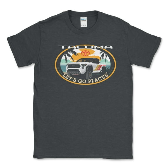 Toyota Tacoma Let's Go Places Pick-Up Truck Beach Tee