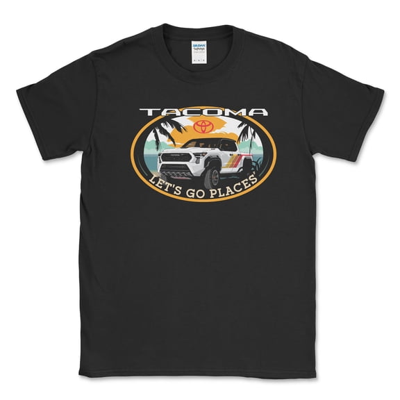 Toyota Tacoma Let's Go Places Pick-Up Truck Beach Tee