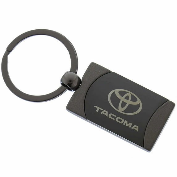 Toyota Tacoma Two-Tone Rectangular Key Fob (Gunmetal)