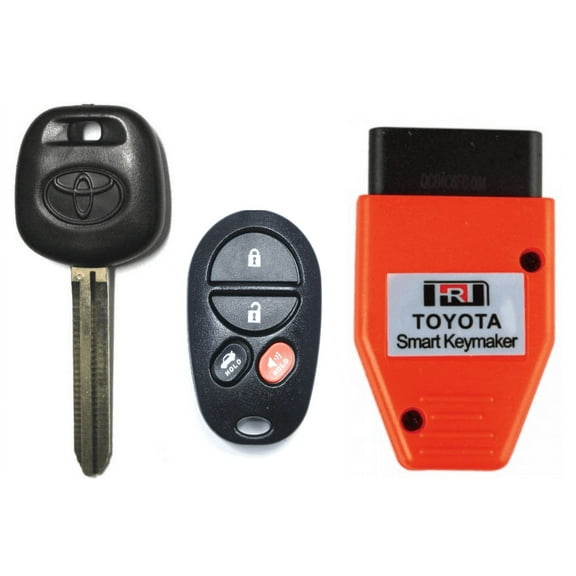 Toyota Transponder Chip Key 44D Dot + 4 Button Keyless Remote Trank GQ43VT20T VLS