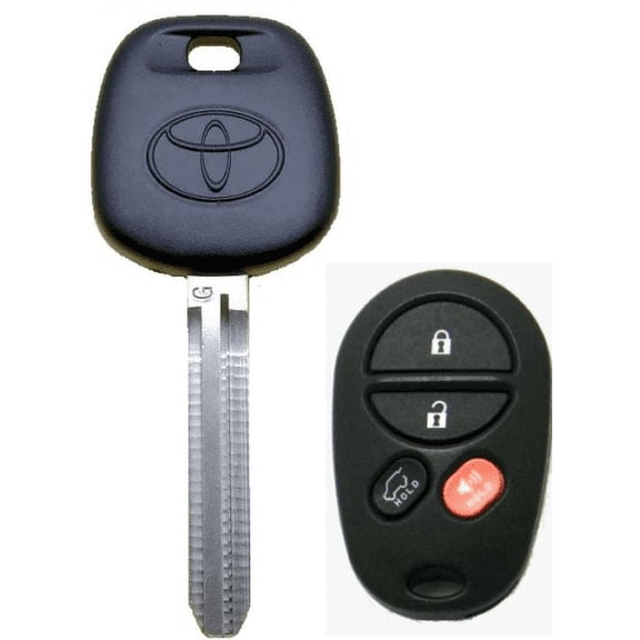 Toyota Transponder G Chip Key + 4 Button Remote Gq43vt20t VLS
