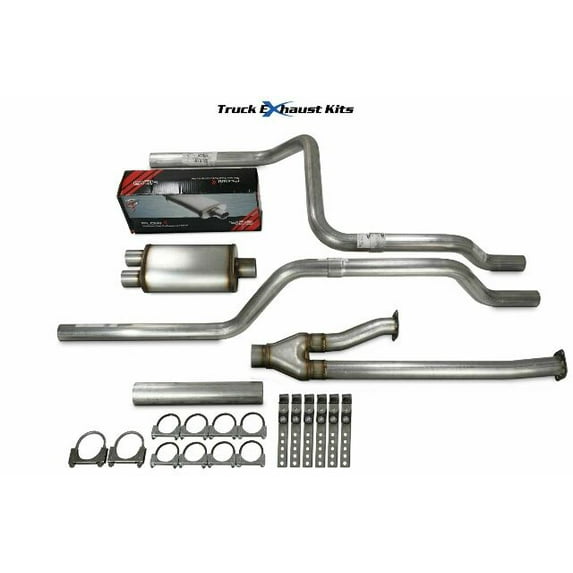 Toyota Tundra 09-13 2.5" Direct Fit Dual Exhaust Kit Flow II Rear Exit