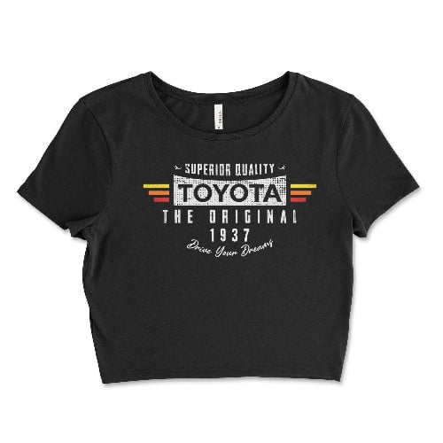Toyota Womens Original Crop Top Rugged 4x4 Heritage