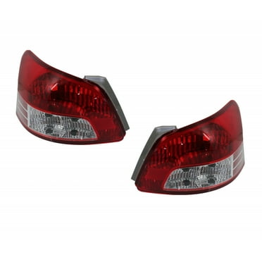 For Toyota Yaris Tail Light Assembly 2007 08 09 10 2011 Driver and Passenger Side Pair Base Sedan Replacement For TO2818133, TO2819133 | 81561-52550, 81551-52600