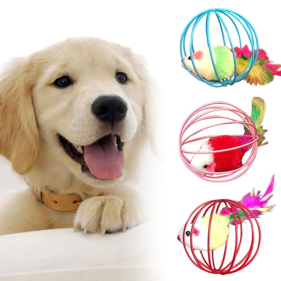 Toys 1PC Funny Gift Play Toys False Mouse in Cage For Pet