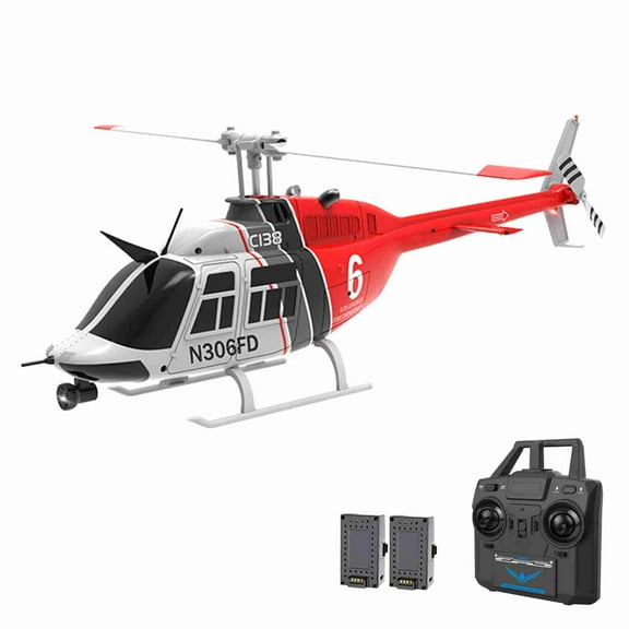 Toys 2.4GHz Remote Control Helicopter 4CH Single Propeller Helicopter With Function One Click Roll Takeoff And Landing Six Axis Gyroscope Stabilization