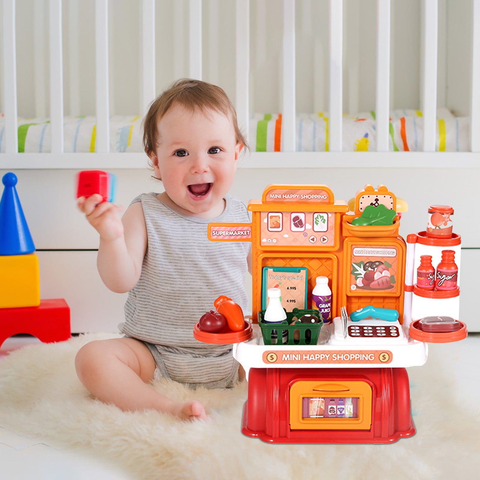Toys for 3 Year Old Boys Kids Makeup Kit Pretend Play Sets For Kids Play As An Engineer Or Supermarket Cashier Kitchen Set With Play Food For Toddlers Boys Girls Walmart