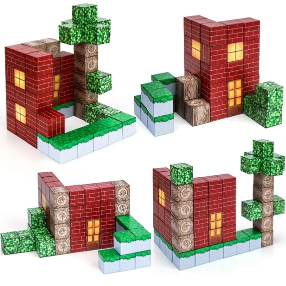 Montessori Toys Educational Toy Set for 6-12 Year Boys Attractive Building Blocks for 5 6 7 8 9 Year Old Boys,Learning Toys Construction Tiles for Kids Age 3 4 5 Girls Boy Birthday Gifts