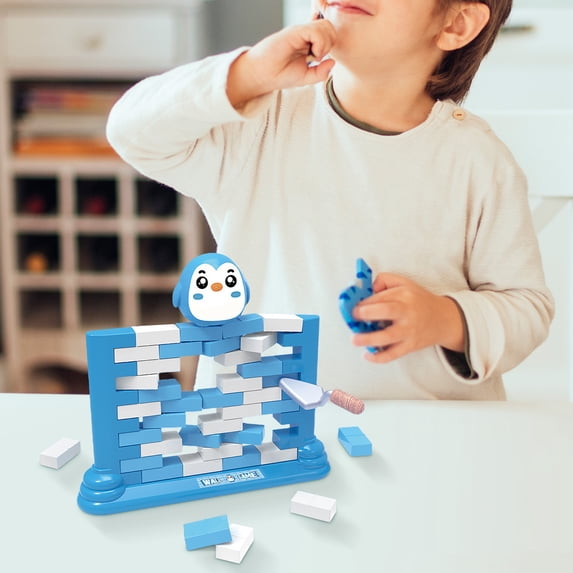 Toys 50% Off Clear! Penguin Board Games Toys Puzzle Table Games Two-Player Building Pushing Walls for Parent-Child Interaction Montessori Toy,Board Games for Kids Ages 4 5 6 7 8-12