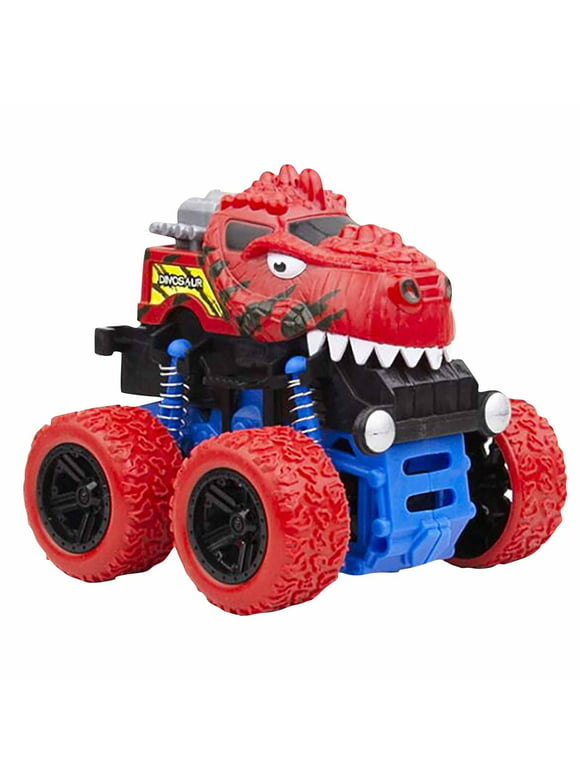 Toys 50% Off Clearance!Tarmeek Dinosaur Toy Cars for Boys and Girls Age 3 4 5 6 7 Years Old,Four-Wheel-Drive Inertial Sport Utility Vehicle Children's Dinosaur Toy Car Birthday Gifts for Kids