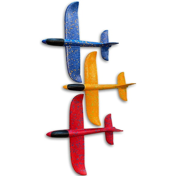 Toys+ Airplane, Foam Plane Gliders, Hand Throwing Planes 3Pack (3pack Gliders)