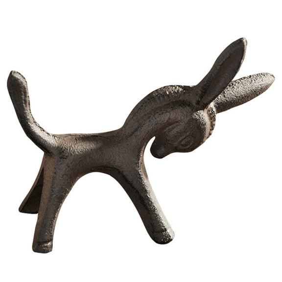 Toys Animal Donkey Figurine Donkey Collection Home Decoration Living Room Decoration Ornaments Mini Statue Iron Office