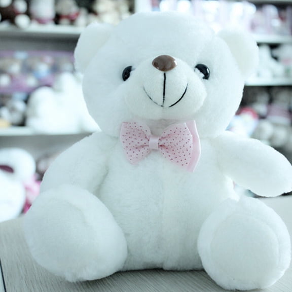 Toys for Boys Girls 3-6 Years Cute LED Plush Teddy Bear Toys for Boys and Girls Gifts Stuffed Animal Doll Toys for Christmas, Halloween, New Year and Birthday (Without Battery)
