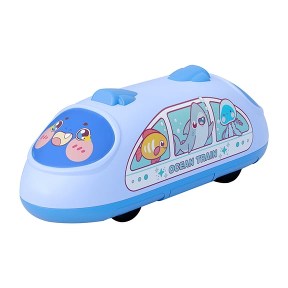 CWCWFHZH Children Double-pull High-speed Rail Train Toy Train EMU Model Simulation Car Education Toys