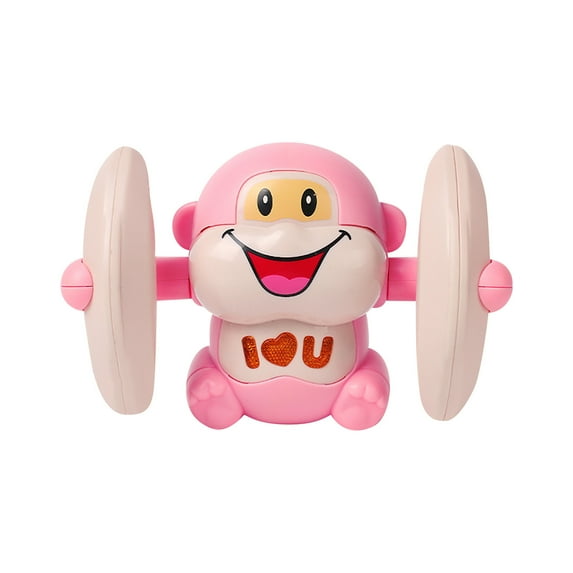 CWCWFHZH Electric Flipping Dancing Toy Rolling Monkey Voice Control Funny with Music Noisemakers Toys