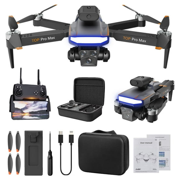 Toys Clearance 2023! CWCWFHZH FPV Drones with Camera Wind Resistance Headless Mode Gesture Control FPV Drone for Adults RC Drone for Beginners Quadcopter Toys Helicopter