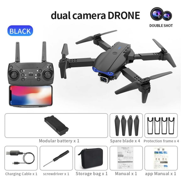 Toys Clearance 2023! CWCWFHZH K3 Folding UAV 4K Dual Camera Four Aircraft HD Aerial Camera Remote Control Aircraft Toys Helicopter