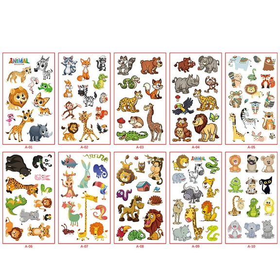 Toys Clearance 2023! CWCWFHZH Kids Sticker Set Cute Watch Dinosaur Face Sticker Toys Car