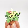 thumbnail image 1 of Toys Clearance 2023! CWCWFHZH Mini Dollhouse Miniature Green Plant Flower in Pot Garden Accessory Pretend Play Toys, 1 of 4
